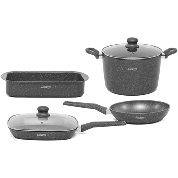 Set pentru gatit Cooking by Heinner Gustavo, 6 piese, aluminiu