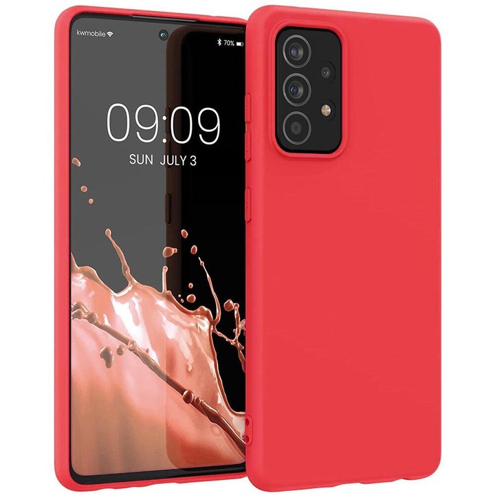 Калъф Silicone Case Soft, за Samsung Galaxy A03s, червен