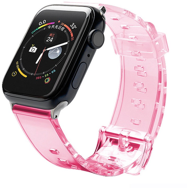 Каишка Strap Light за Apple Watch 6/5/4/3/2 (44 mm / 42 mm), червен