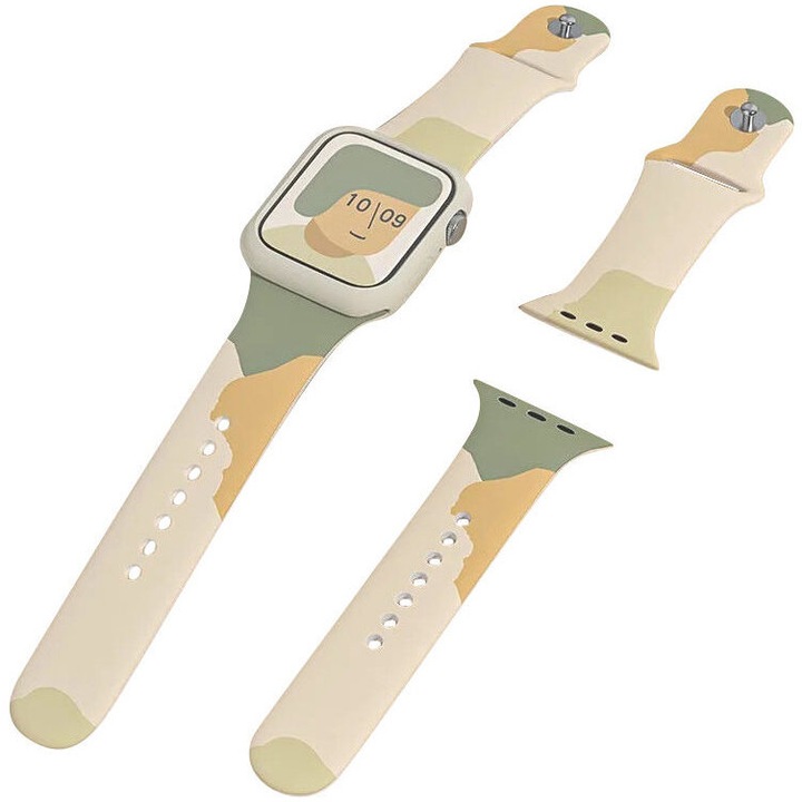 Каишка Strap Moro 6 за Apple Watch 7 7/6 / SE / 5/4/3/2 (45 mm / 44 mm / 42 mm), силикон