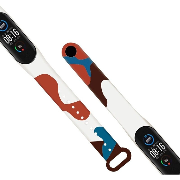 Каишка Strap Moro 15 за Xiaomi Mi Band 6 / Mi Band 5, силикон