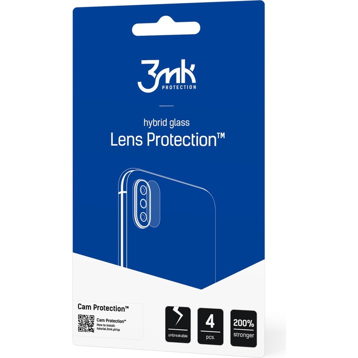 Протектор 3MK Lens Protect, за камера за POCO X4 Pro 5G, 4 броя