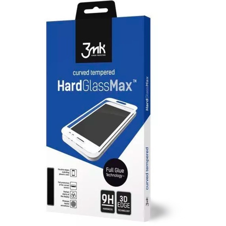 Протектор 3MK HardGlass Max за Oppo Reno 6 Pro 5G, черен
