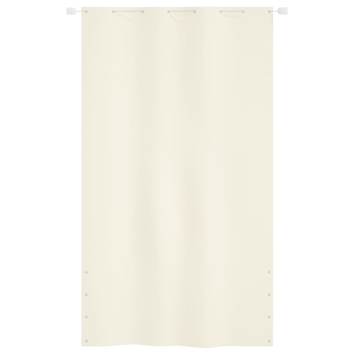 Paravan de balcon vidaXL, crem, 140x240 cm, tesatura oxford, 1.25 kg
