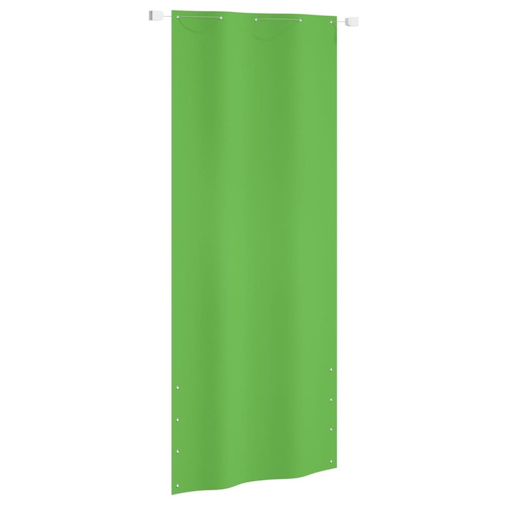 Paravan de balcon vidaXL, verde deschis, 100x240 cm, tesatura oxford, 0.87 kg