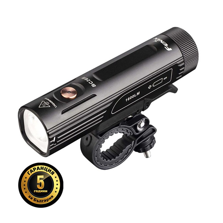Fenix BC26R Kerékpár lámpa, 1600 lm, 5000 mAh, fekete
