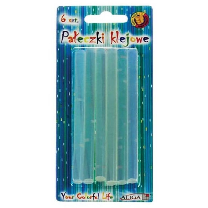 Lipici transparent Aliga 7 mm, 6 buc