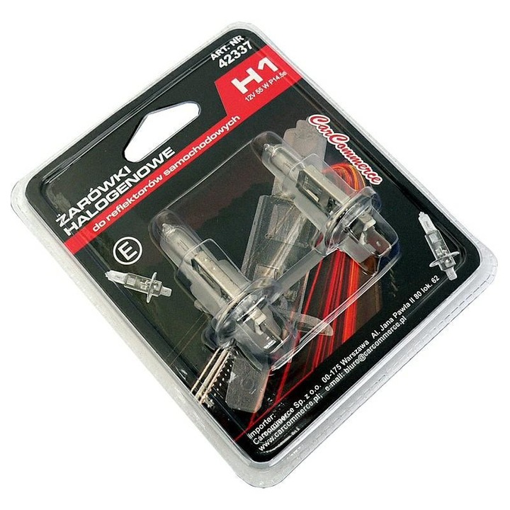 Комплект автомобилни крушки, H1, 12 V, 55 W, P14.5S, 2 бр