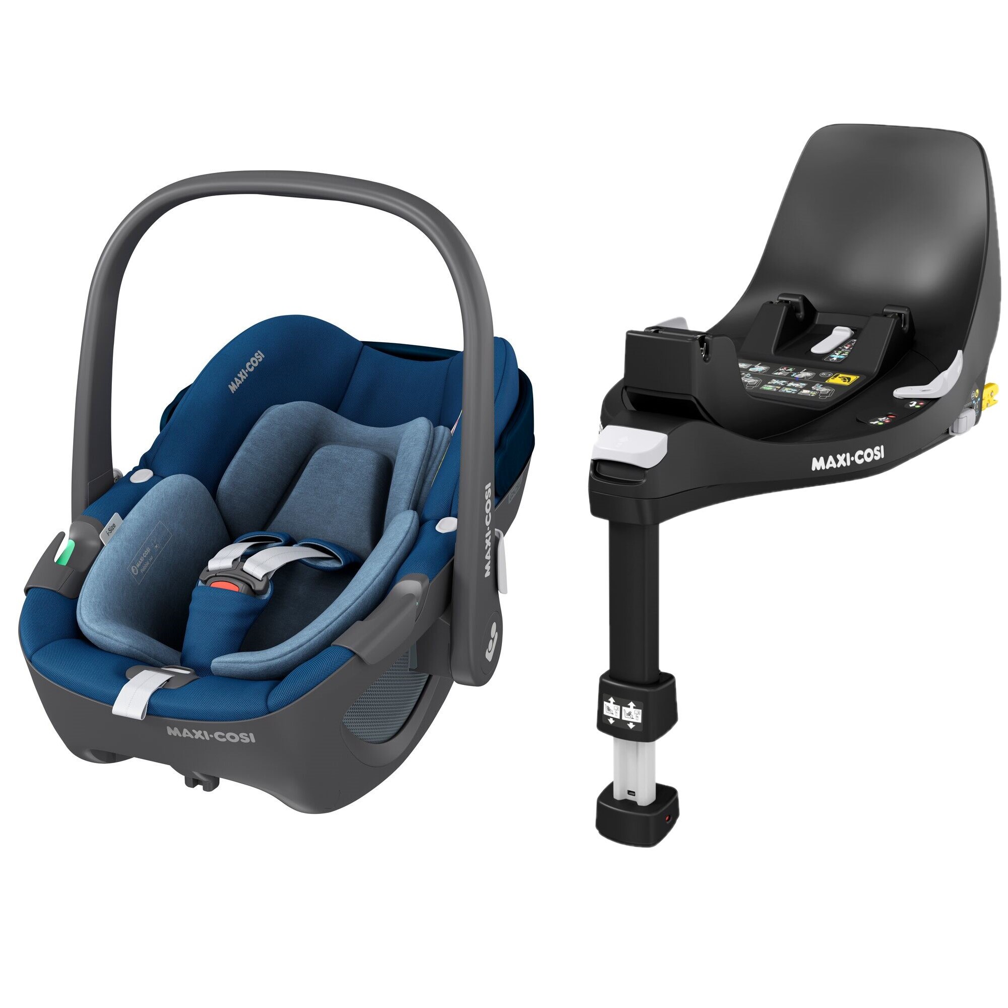 Pachet Maxi-Cosi Cos Auto Pebble 360 I-Size Essential Blue, 40-82