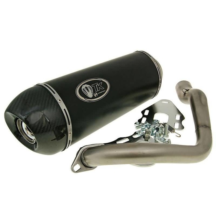 Kit Turbo GMax Carbon, H2 4T, Vespa GTS 300, Negru/Argintiu