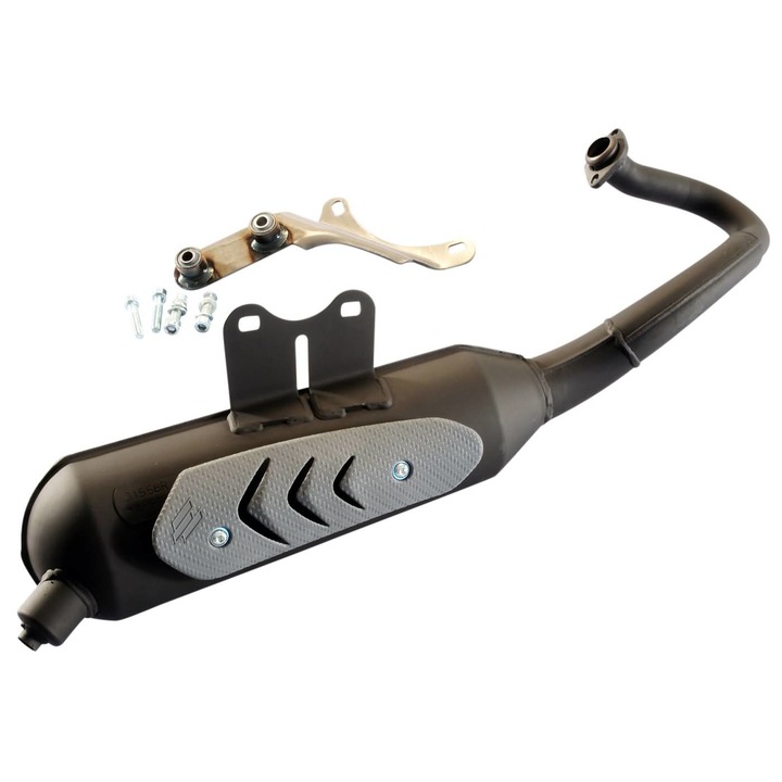 Esapament, Polini, Vespa ET2/LX50/Primavera/Sprint, Negru/Argintiu