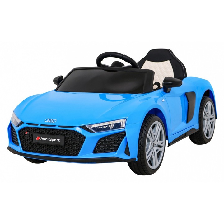 OEM Audi R8 elektromos autó, sport, távirányító, 2x35W, 3 sebesség, első felfüggesztés, LED lámpa, EVA kerekek, zene, bőrülés