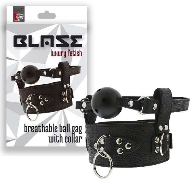 Dream Toys Blaze Ball Gag Black - Ball Gag