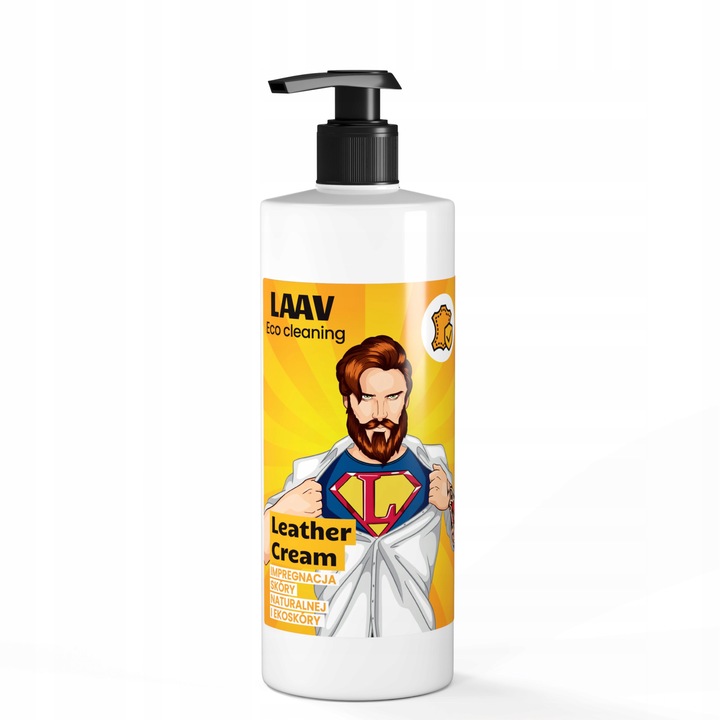 Solutie naturala si ecologica de curatare a tapiteriei din piele pentru masini si mobilier, ecologica, LAAV, 500 ml