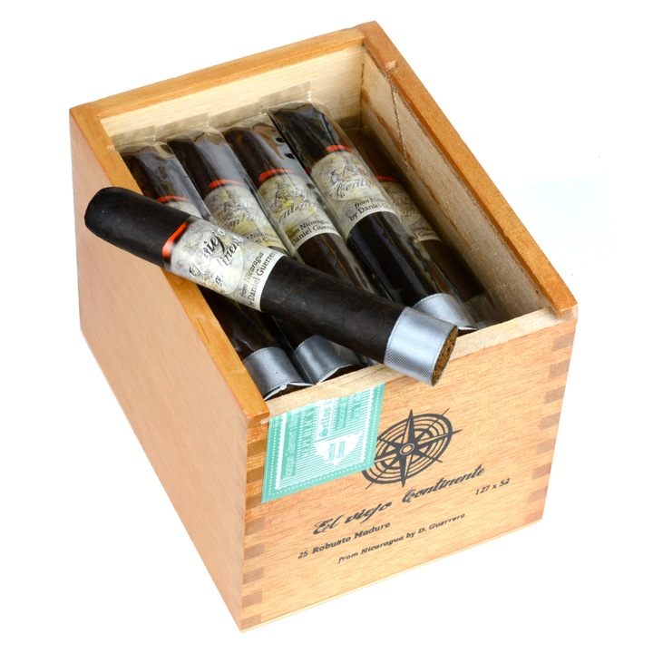 Trabucuri El Viejo Continente, Maduro Robusto, Cutie lemn, 25 buc