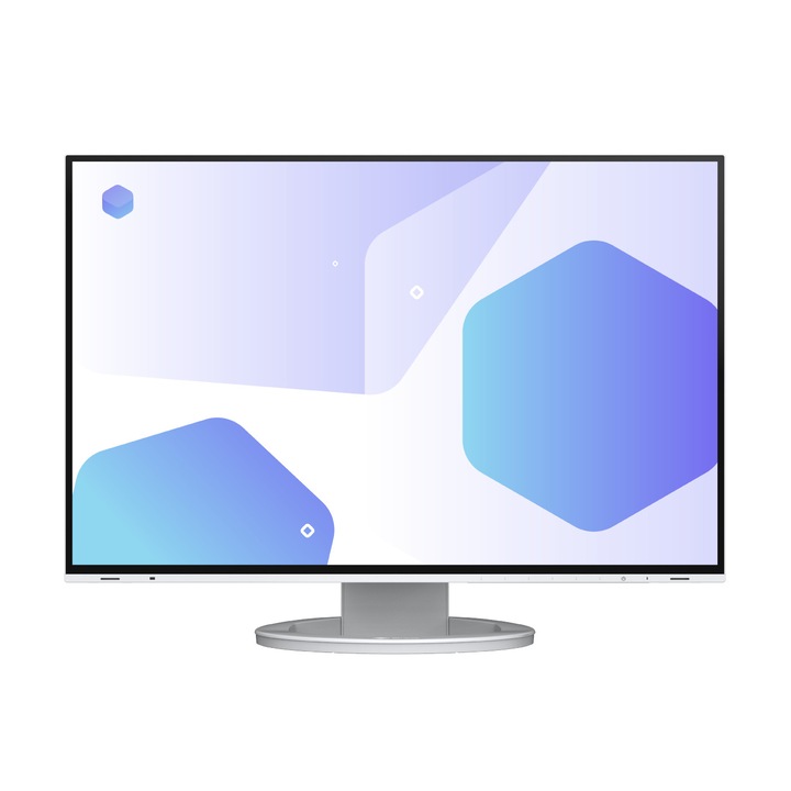 Монитор EIZO EV2485-WT 24.1 inch IPS LED1920x1200, 350 cd/m2, 1000:1, 5ms, USB-C Docking, Display Port, HDMI, 4xUSB 3.1, Ergonomic Stand, Auto EcoView, sRGB, Speakers, бял EV2485-WT