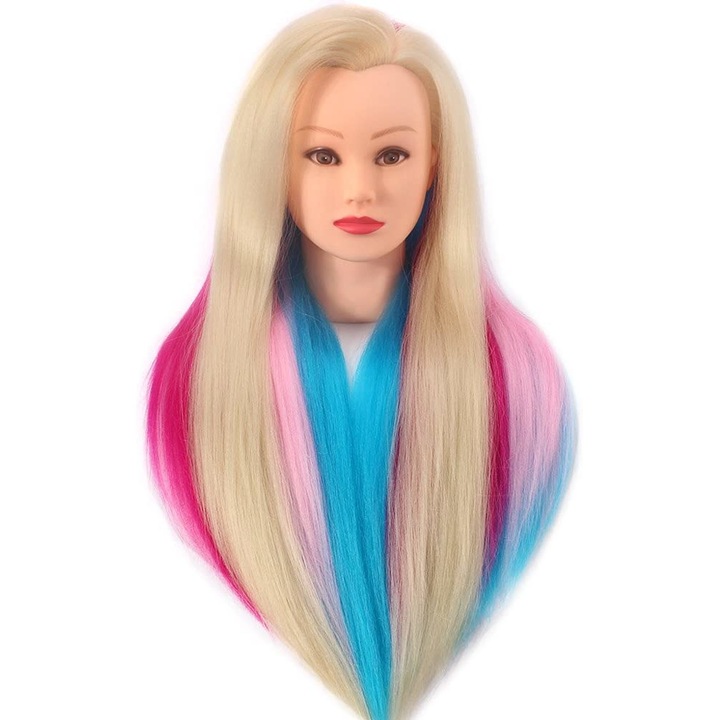 Тренировъчна глава Ardette, CPAL, Син/Бял, за боядисване и подстригване