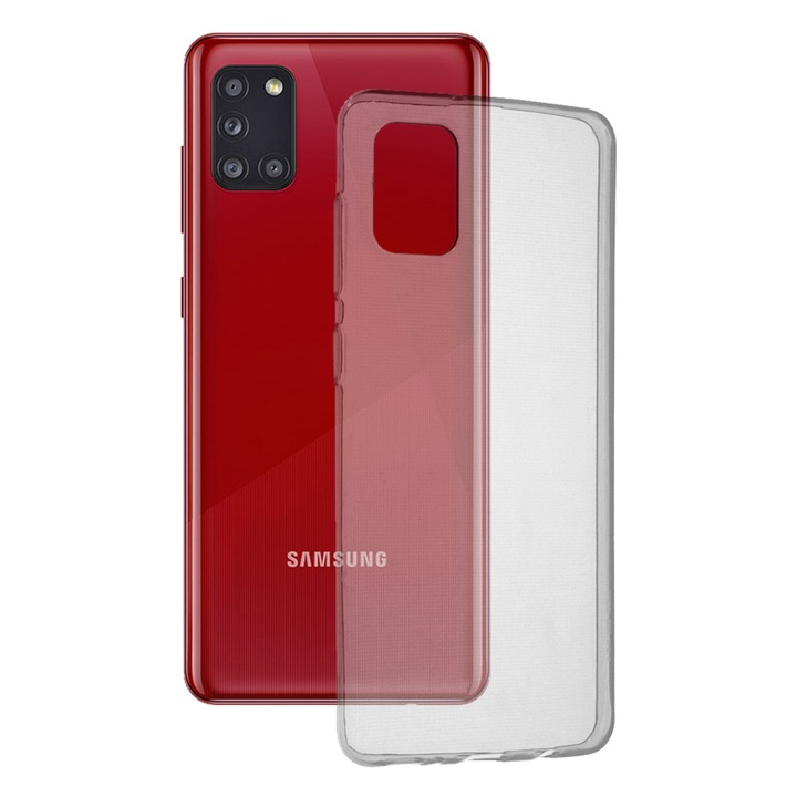 Кейс за Samsung Galaxy A31, Techsuit Clear Silicone, Transparent