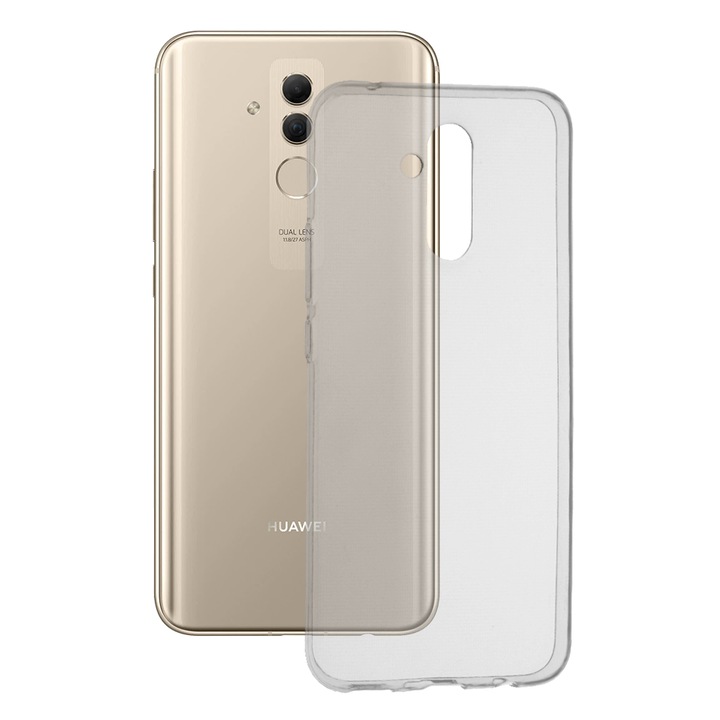 Кейс за Huawei Mate 20 Lite, Techsuit Clear Silicone, Transparent