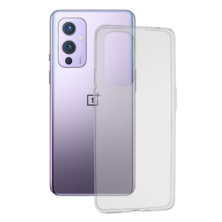 Кейс за OnePlus 9, Techsuit Clear Silicone, Transparent