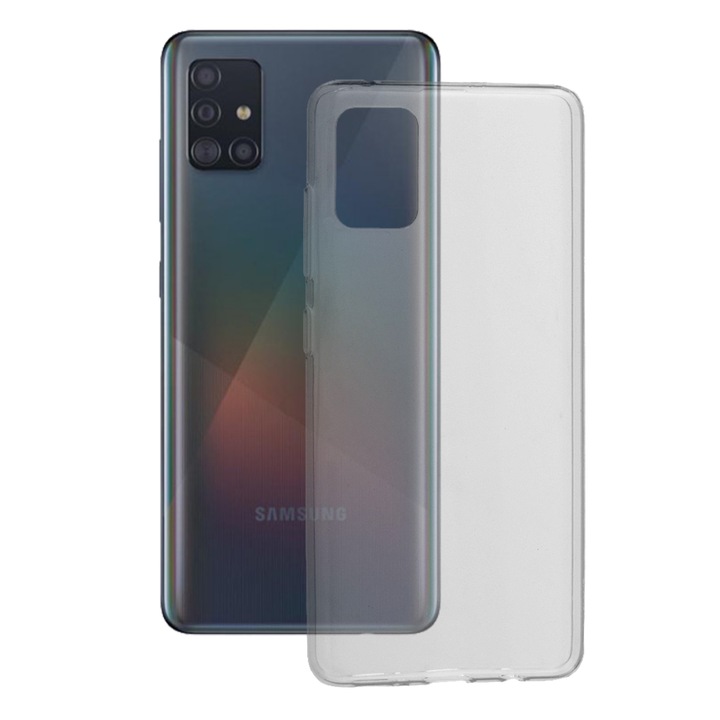 Кейс за Samsung Galaxy A51 5G, Techsuit Clear Silicone, Transparent