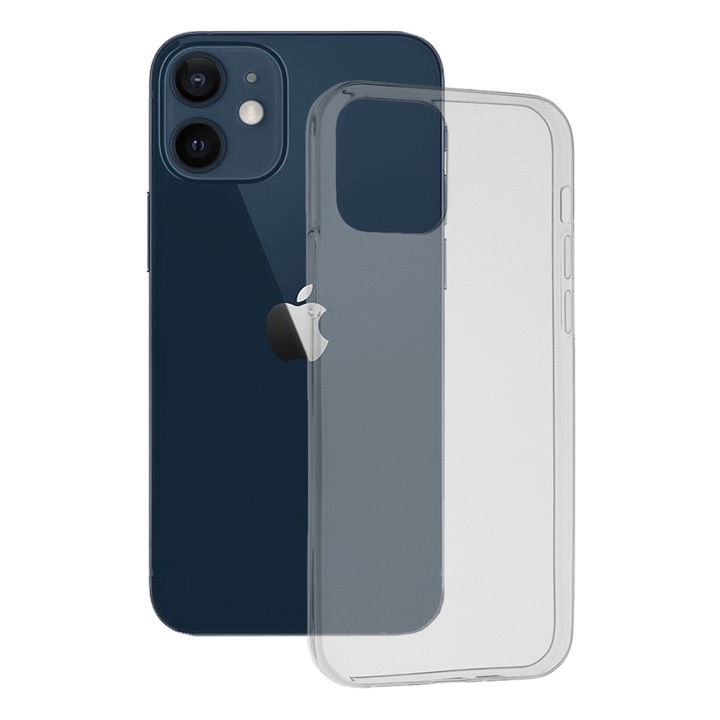 Прозрачен защитен калъф AZIAO за Apple iPhone 12 Mini, Invisible Trend, Diamond Hexa Anti-Drop Technology, Perfect Fit, прозрачен