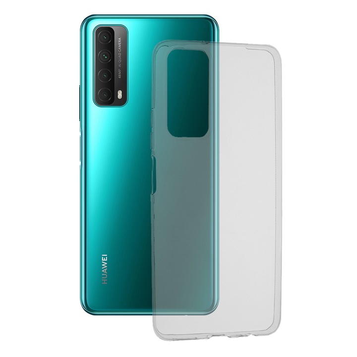 Кейс за Huawei P Smart 2021, Techsuit Clear Silicone, Transparent