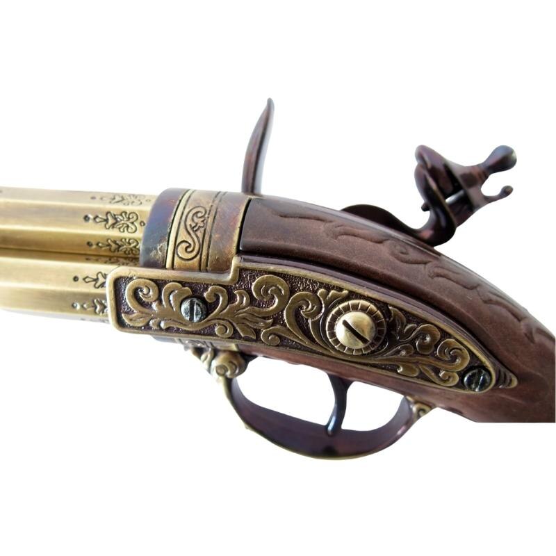 Декоративно оръжие Димс-92, Пищов с 3 цеви, 30.5 см - eMAG.bg