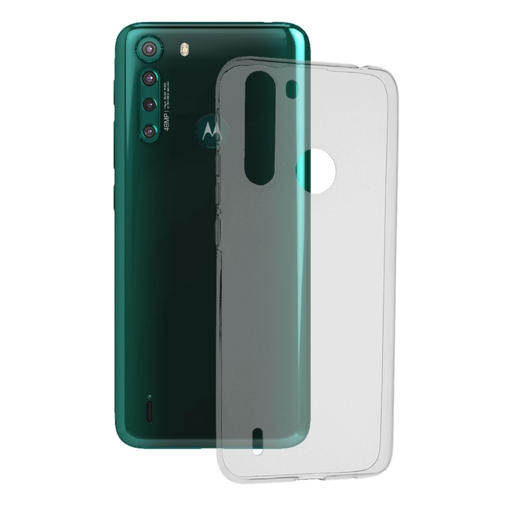 Прозрачен защитен калъф AZIAO за Motorola One Fusion, Invisible Trend, Diamond Hexa Anti-Drop Technology, Perfect Fit, Transparent
