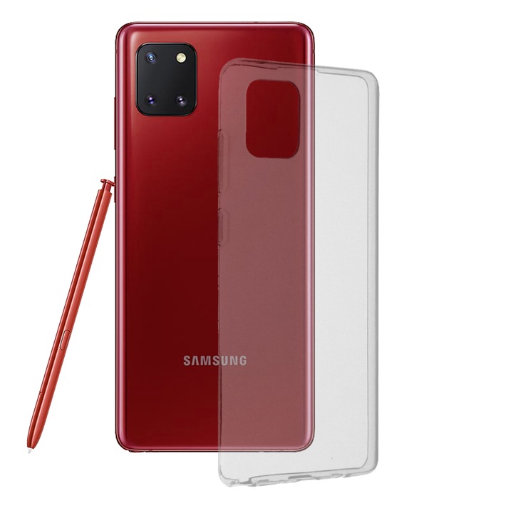 Кейс за Samsung Galaxy Note 10 Lite, Techsuit Clear Silicone, Transparent