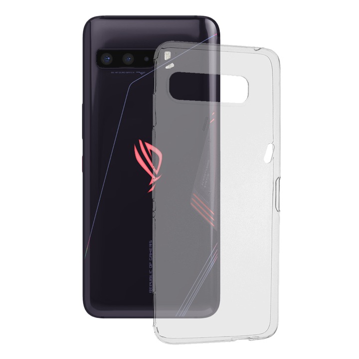 Калъф за Asus ROG Phone 3 Strix/Rog Phone 3 ZS661KS, Techsuit Clear Silicone, Transparent