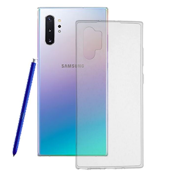 Калъф за Samsung Galaxy Note 10 Plus/Note 10 Plus 5G, Techsuit Clear Silicone, Прозрачен