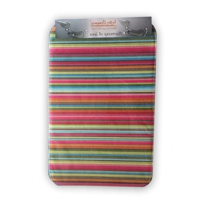 Covoras de baie, Inter Ceramic, Poliester, 45 x 70 cm, Multicolor