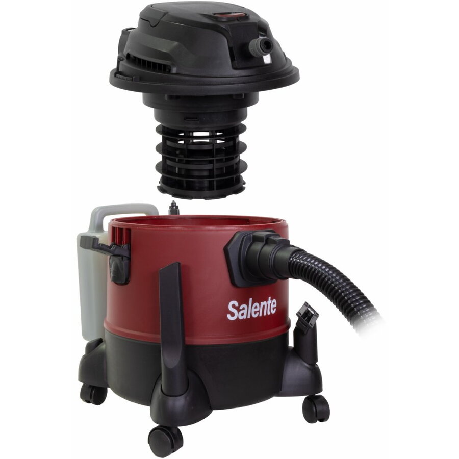 Aspirator multifunctional Salente Combo 4in1, Aspirare umeda si uscata, Aparat de curatat covoare si tapiterii, 1400 W, Filtru HEPA, aspirare fara sac, Functie de suflare, Burgundia/Negru