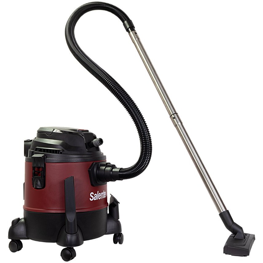 Aspirator multifunctional Salente Combo 4in1, Aspirare umeda si uscata, Aparat de curatat covoare si tapiterii, 1400 W, Filtru HEPA, aspirare fara sac, Functie de suflare, Burgundia/Negru