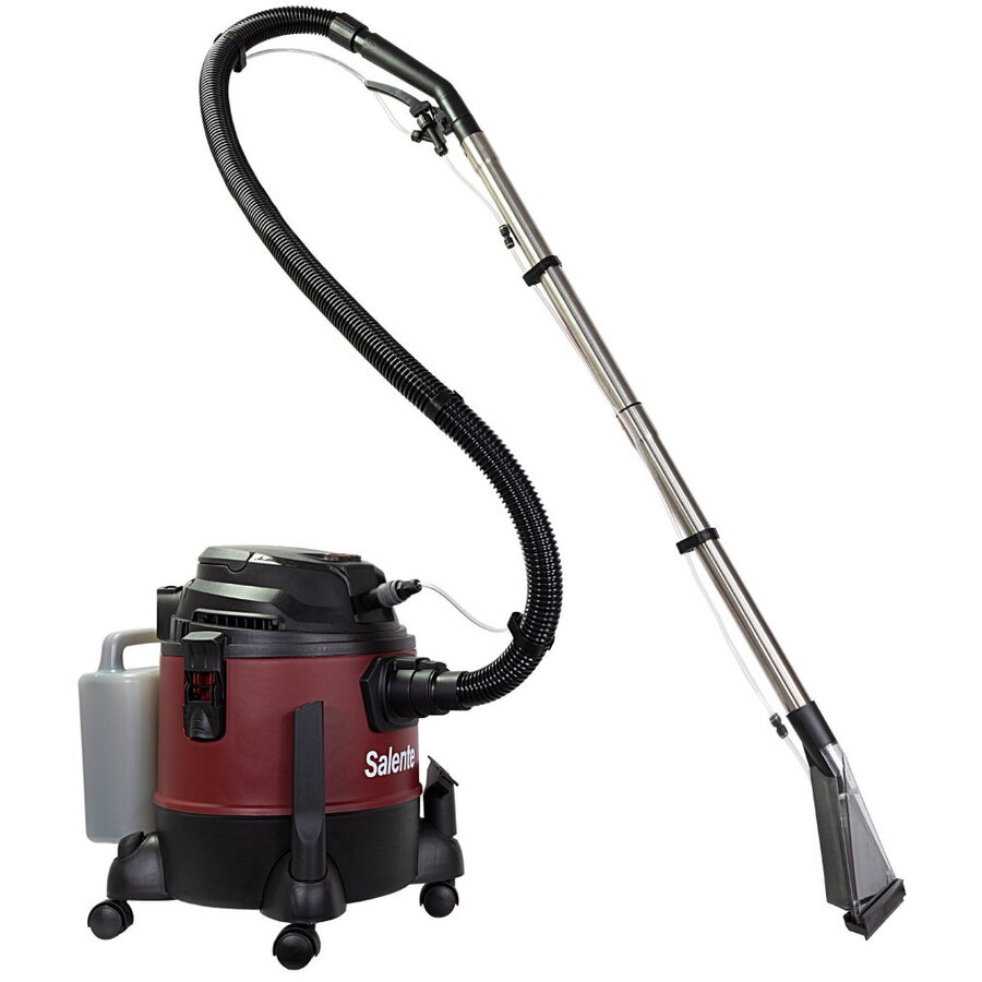 Aspirator multifunctional Salente Combo 4in1, Aspirare umeda si uscata, Aparat de curatat covoare si tapiterii, 1400 W, Filtru HEPA, aspirare fara sac, Functie de suflare, Burgundia/Negru