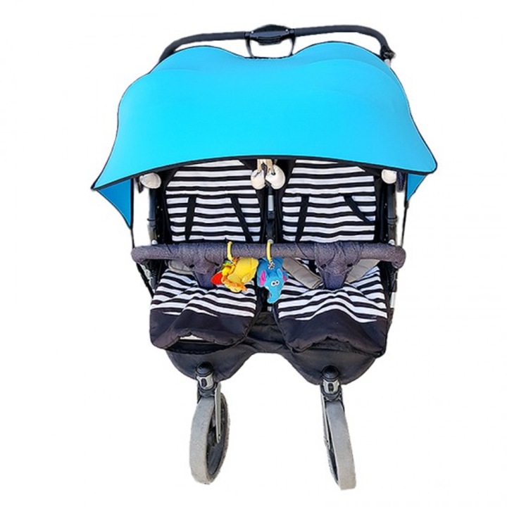 Parasolar universal pentru caruciorul Droplet, Twins, Albastru