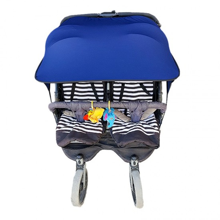 Parasolar universal pentru caruciorul Droplet, Twins, Albastru inchis