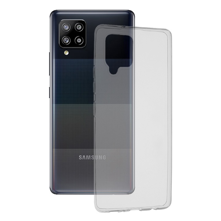Кейс за Samsung Galaxy A42 5G, Techsuit Clear Silicone, Transparent