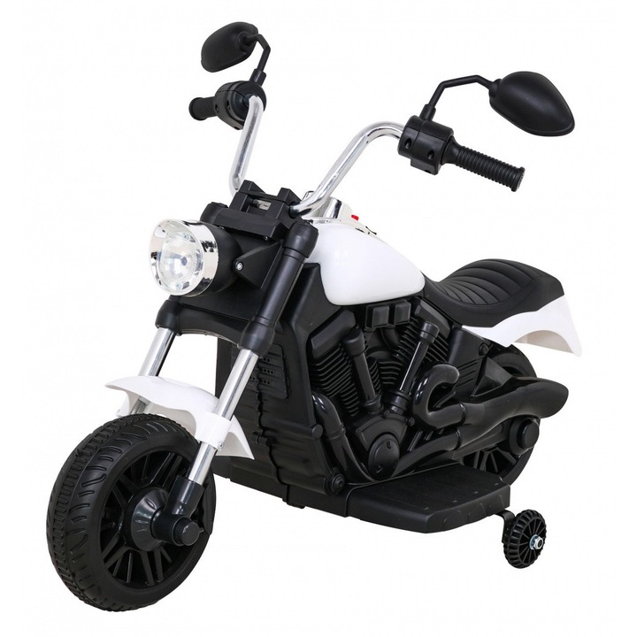 OEM Chopper V-Max elektromos motorkerékpár, akkumulátor 6V/4,5Ah, 82 x 43 x 53 cm, első lámpa, teherbírás 20 kg