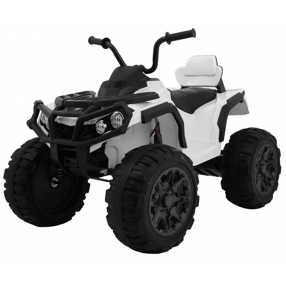 ATV electric Quad 2.4, 2 motoare, roti spuma EVA, alb eMAG.ro