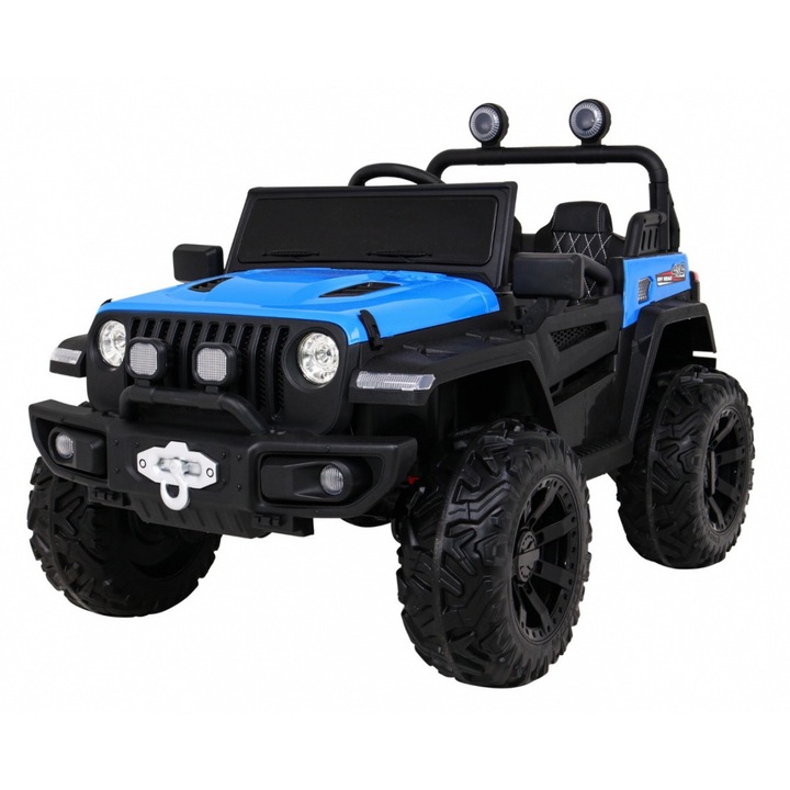 ATV electric Master Of Terain, off road, 12V, 2 scaune, roti spuma EVA, lumini, MP3, buton STOP, USB, 111x70x47cm