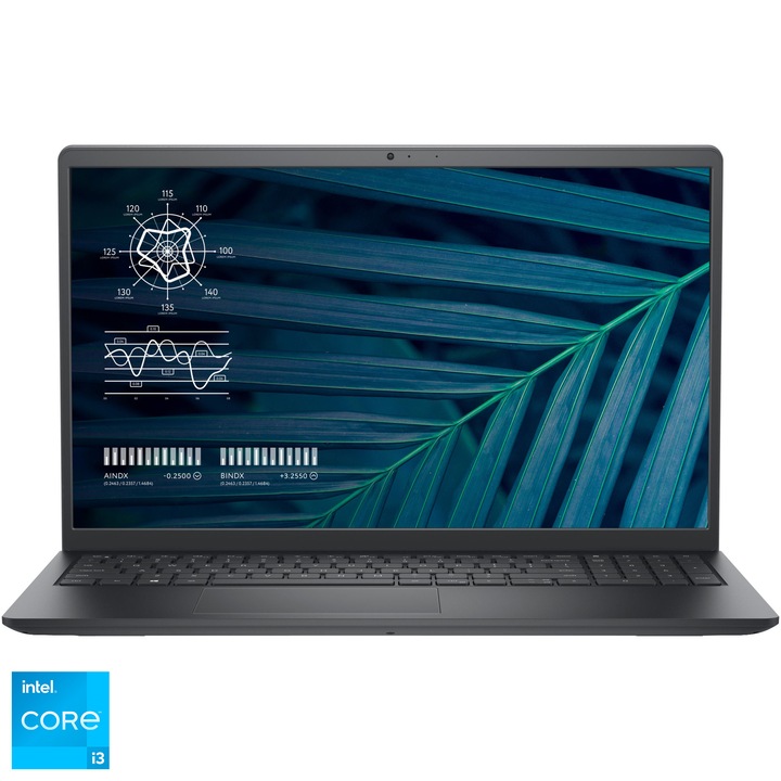 Лаптоп Dell Vostro 3510, Intel® Core™ i3-1115G4, 15.6", Full HD, 8GB, 256GB SSD, Intel® UHD Graphics, Ubuntu, Black