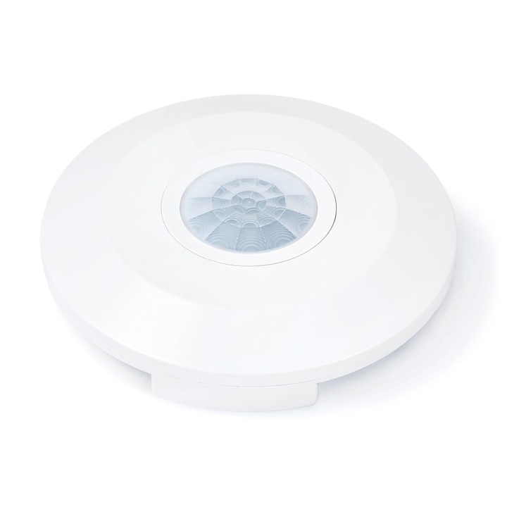 Detector de miscare PIR montat la suprafata, KOLORENO, Plastic, 360°, 245 mm, Alb