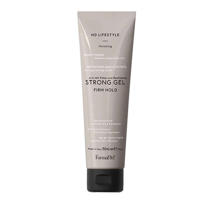 Gel puternic cu Pantenol si filtru UV Farmavita HD Life Style Strong Gel, 150 ml