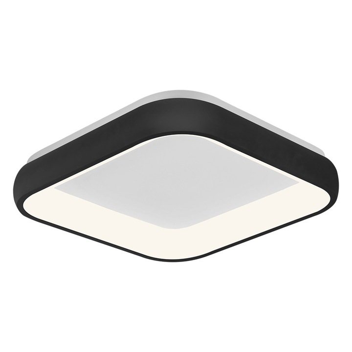 Plafoniera led 36w 3in1 ip20 mls-sr-sqr bella neagra
