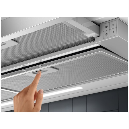 Hota telescopica incorporabila Electrolux LFP419X, Putere de absorbtie 440 mc/h, 1 motor, 90 cm, Inox