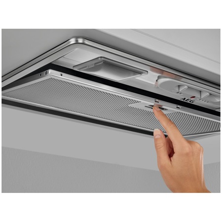 Hota incorporabila AEG DGB3523S, Putere de absorbtie 330 mc/h, 1 motor, Iluminare LED, Clasa C, 52 cm, Gri