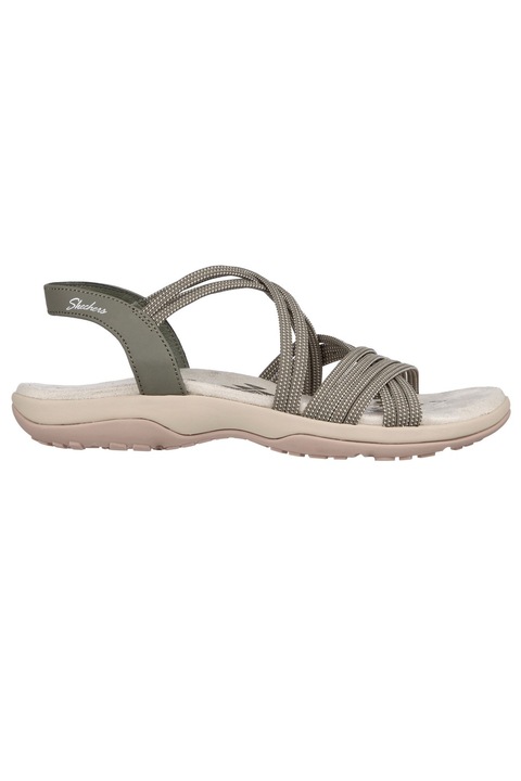 Sandale Reggae Slim Turn It Up, Skechers, Kaki, 36 EU