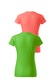 Set 2 tricouri de dama, Malfini, Bassic New, Verde mar/Coral, XL